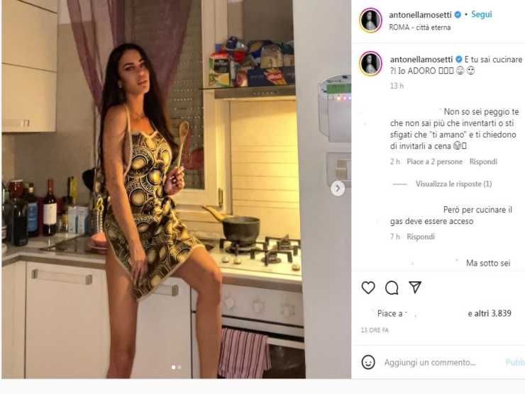 Antonella Mosetti in cucina (Instagram) 14.10.2022 crmag