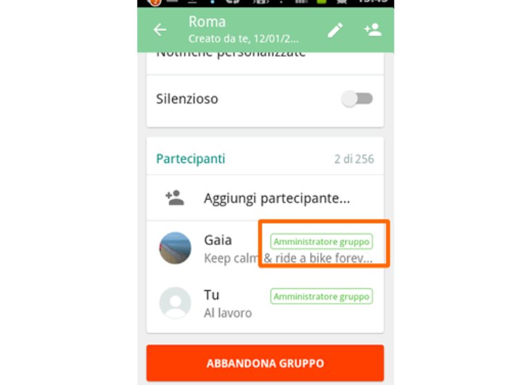 Cosa succede se l'amministratore abbandona un gruppo Whatsapp (crmag.it)