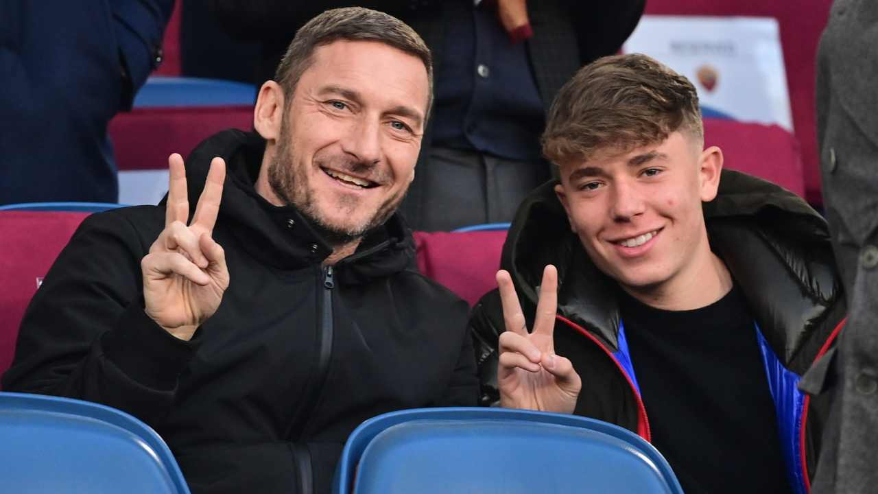 Francesco e Christian Totti (foto web)