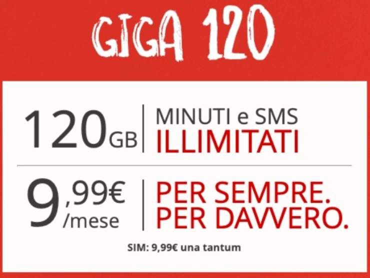 L'offerta Iliad da 120 giga (web source) 1.11.2022 crmag