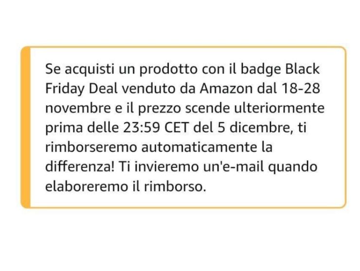 Rimborso Black Friday (crmag.it)