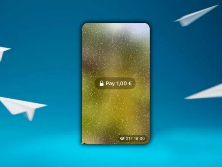Telegram i post a pagamento testati su iOs (fonte web) 