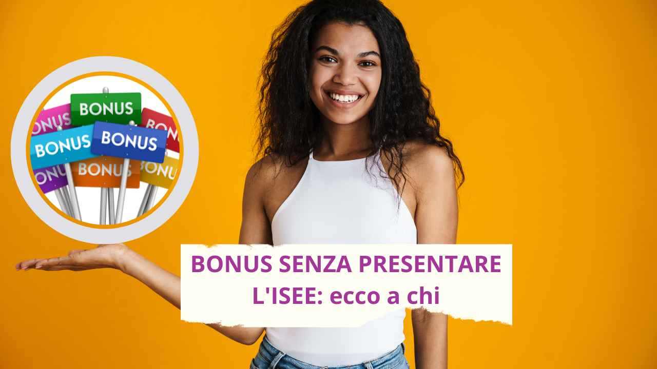 Bonus senza presentare L'ISEE(fonte canva)