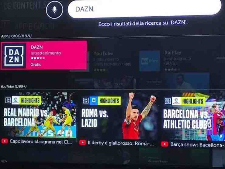 DAZN Tv app